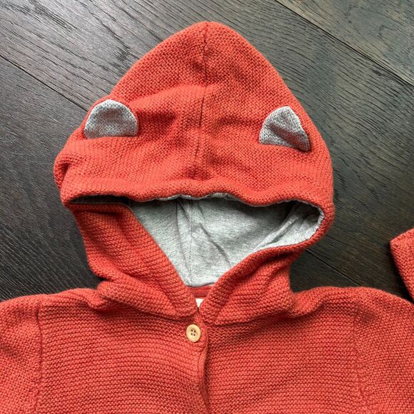 JoJo Maman Bébé Cozy Fox Cardigan, size 5-6 yrs - Picture 3 of 6